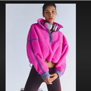 Free People Movement Mountain High Fleece. Fuschia Flirt. NWT